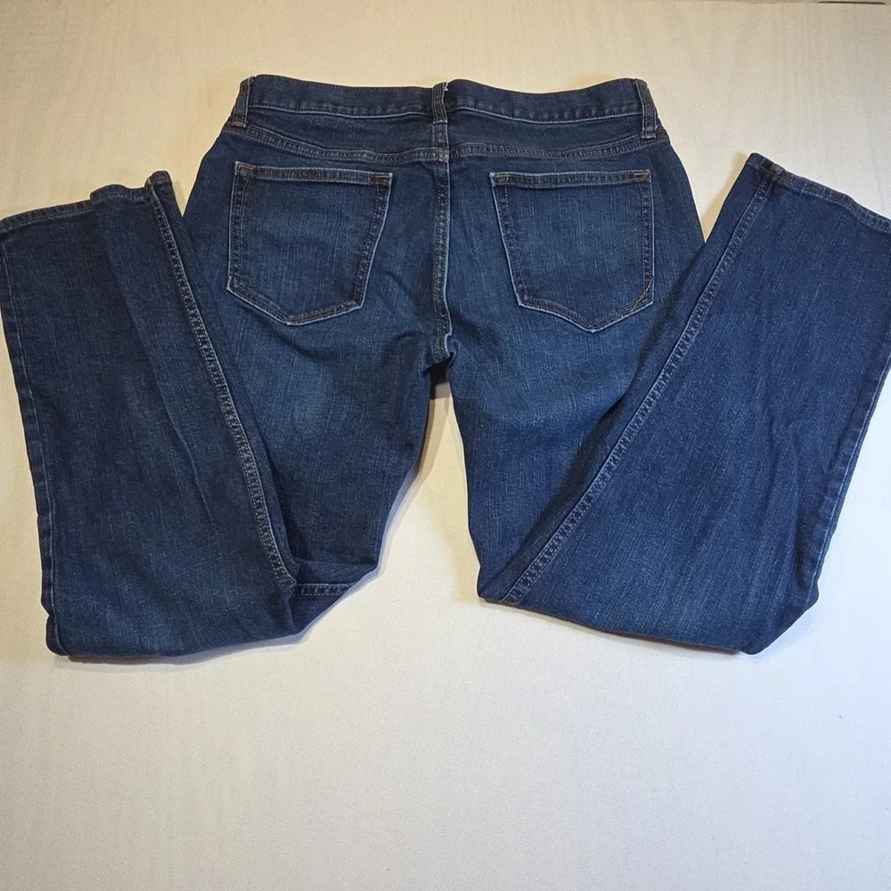 Banana Republic Straight Fit Jeans Mens 32x30 Blue Medium Wash Stretch Denim